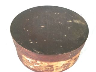 ANTIQUE 19th CENTURY EARLY AMERICAN ROUND PANTRY BOX IN FINISH 3