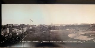 1914 Fenway Park World Series Boston Braves vs Athletics Panoramic Photo 10x35 2