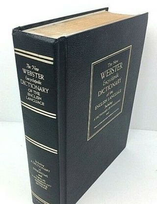 Vintage The Webster Encyclopedic Dictionary Of The English Language B19