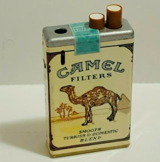 Vintage Camel Filters Cigarette Lighter Tobacco Advertising Collectible Novelty