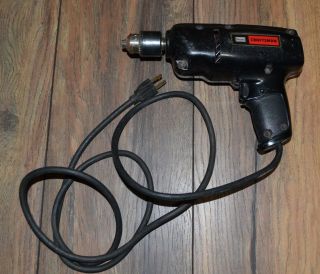 Vintage Craftsman Sears 3/8” 0 - 1200rpm Corded Electric Drill Model 315.  11420