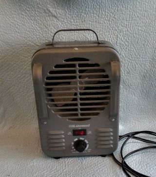 Vintage Lakewood Portable 750/1500 Watt Heater 792/jr Milk House Style Fan