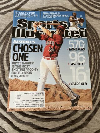 Bryce Harper 1st Sports Illustrated Chosen One June 8,  2009