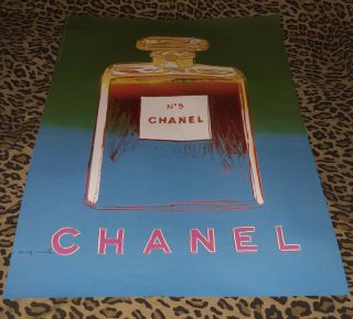 Vintage Chanel N°5 Perfume Andy Warhol Foundation Poster 1997 Visual Arts Societ