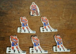 1960s Munro Montreal Canadiens Hockey Metal Tin Team Set Of 6 Players