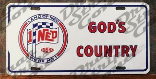Northeast Division No.  1 Drag Strip Drag Race Racing License Plate