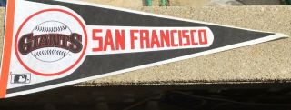 San Francisco Giants Felt Pennant 29 X 12” Bright Color