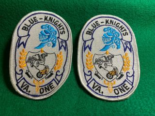 Police Blue Knights Motorcycle Club Virginia One Patches