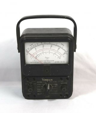 Vintage Simpson 260 Series 7m Volt Ohm Milliammeter Multimeter Tester