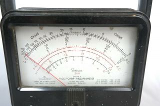 Vintage Simpson 260 Series 7M Volt Ohm Milliammeter Multimeter Tester 2