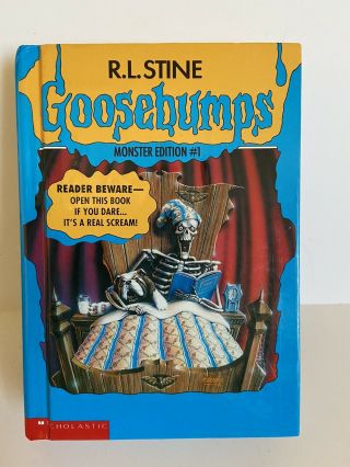 Vintage R.  L.  Stine Goosebumps Monster Edition 1 Hardcover Book 1995