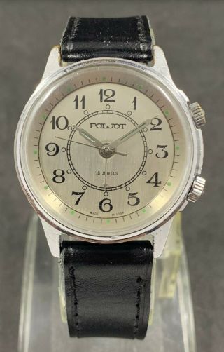 Poljot Alarm Vintage Wrist Watch Signal Cal.  2612.  1 Soviet Watch