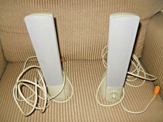 Vintage White Harman/kardon Desktop Multimedia Speakers Da001 059 - 2794 Rev A
