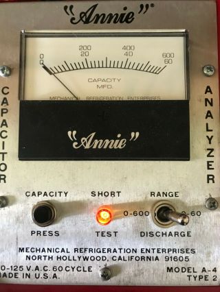 Vintage Annie Capacitor Analyzer Type 2 Model A - 4 3