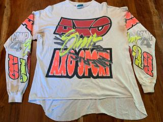 Vintage Axo Sport Motocross Jersey Comp 4 — Made In Usa