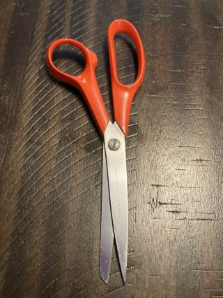 Vintage Marks Scissors 770 Knife Edge Orange Handles