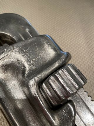 Vintage 18” Aluminum Pipe Wrench Crisp Jaws Schick,  Damage - 2