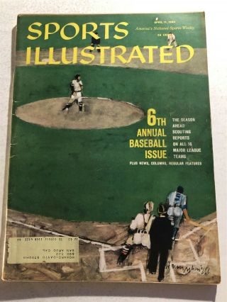 1960 Sports Illustrated Chicago Cubs Ernie Banks 1960 Baseball Preview White Sox