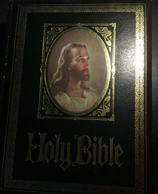 Vintage Holy Bible King James Version Red Letter Edition Regency Large Bible
