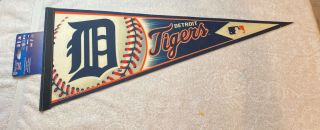 Vintage Wincraft Sports Pennant Flag Detroit Tigers Baseball 2005