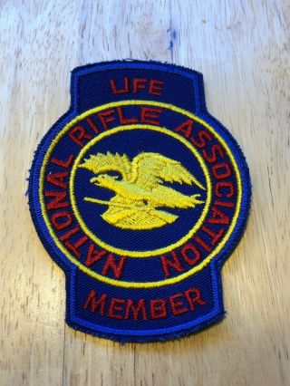 Nra National Rifle Association Life Member 4 " Cloth Patch