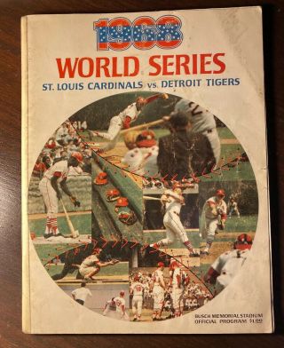 1968 World Series Program Detroit Tigers At St Louis Cardinals Busch Stadium