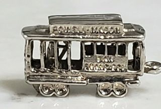 Vintage Sterling Silver San Francisco Cable Car Powell Mason Trolley Charm