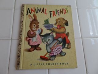 Animal Friends,  A Little Golden Book,  1953 (vintage Children 