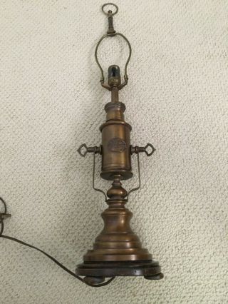 Vintage Frederick Cooper Antique Brass Table Lamp