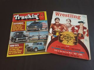2 Vintage Magazines Wrestling Monthly 71 Vol 1 Truckin 
