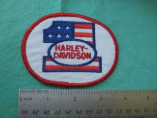 Vintage Harley Davidson Motorcycle 1 Racing Patch