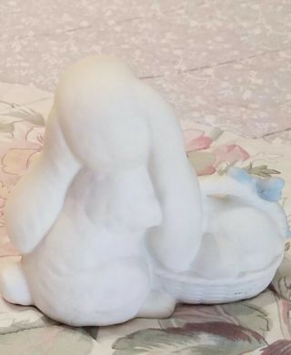 Vintage Easter Rabbit Lovin Bunnies Figurine 1999 Homco 3