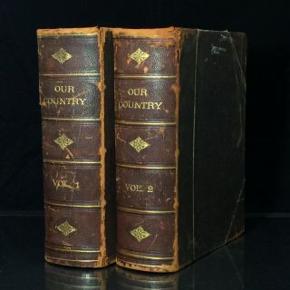 Antique 1878 - Our Country A Household History By Benson J Lossing 2 Volume Set