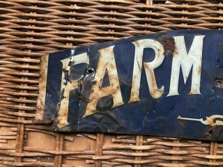 Antique Vintage Tin FARM BUREAU Sign 2