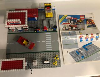 Vintage Lego Exxon Gas Station 6375 Complete No Box