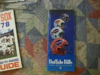 1985 Buffalo Bills Media Guide Yearbook Bruce Smith R Press Book Program Nfl Ad