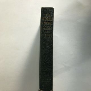 The World Almanac And Book Of Facts For 1945 Vintage