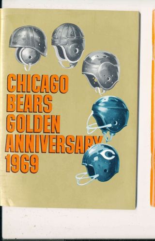 1969 Chicago Bears Press Media Guide Em