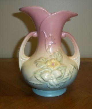 Vintage Hull Pottery 2 Handled Vase Flowers