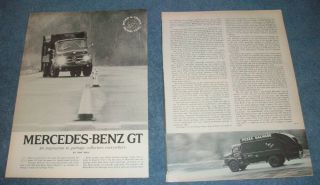 1970 Mercedes - Benz Garbage Truck Vintage Road Test Info Article
