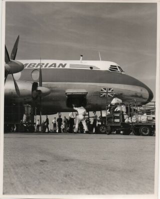 Large Vintage Photo - Cambrian Airways Vickers Viscount