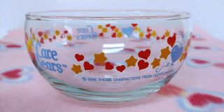 Set Of (2) Two Vintage 1986 Care Bears Libbey Glass Cereal Soup Bowls Canada