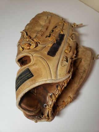 Vintage Ted Williams Sears Roebuck Rh Leather Baseball Glove 1690 Broken In