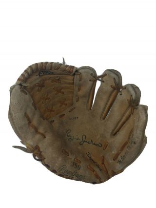 Vintage Rawlings GJ90 Reggie Jackson Baseball Glove Worn. 2