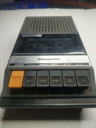 Vintage Panasonic Portable Cassette Tape Recorder Rq - 210 Battery