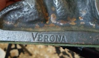 Vintage Rodan The Thinker Cast Iron Metal Bookends Verona 6 