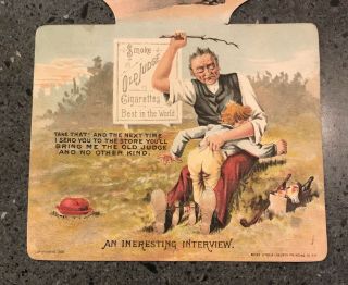 Victorian Antique Metamorphic Old Judge Cigarettes Baseball Trade Card 2