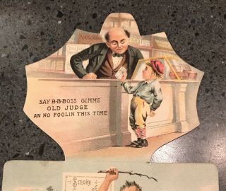 Victorian Antique Metamorphic Old Judge Cigarettes Baseball Trade Card 3