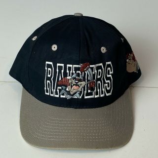 Vintage 1993 Los Angeles Raiders Taz Looney Tunes Snapback Hat