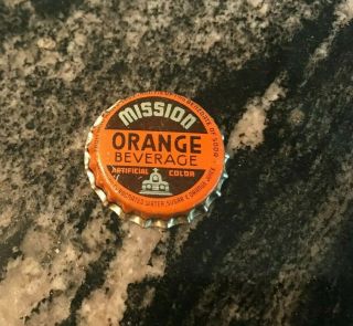 Vintage Mission Orange Soda Pop Beverage Cork Bottle Cap / Crown